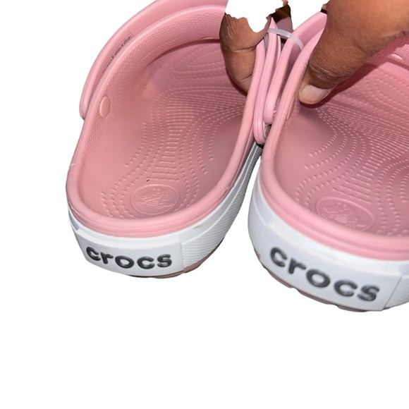Woman Pink Crocs Crocband Clog Slip On Shoes Water Shoes sandals size 6 - Picture 3 of 4